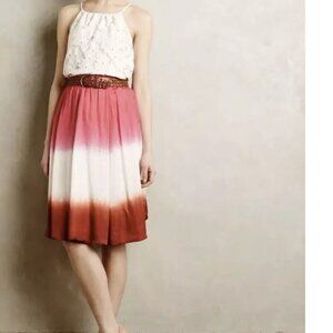 Anthropologie Maeve Levana Ombre Tie Dye Skirt size Medium NWT